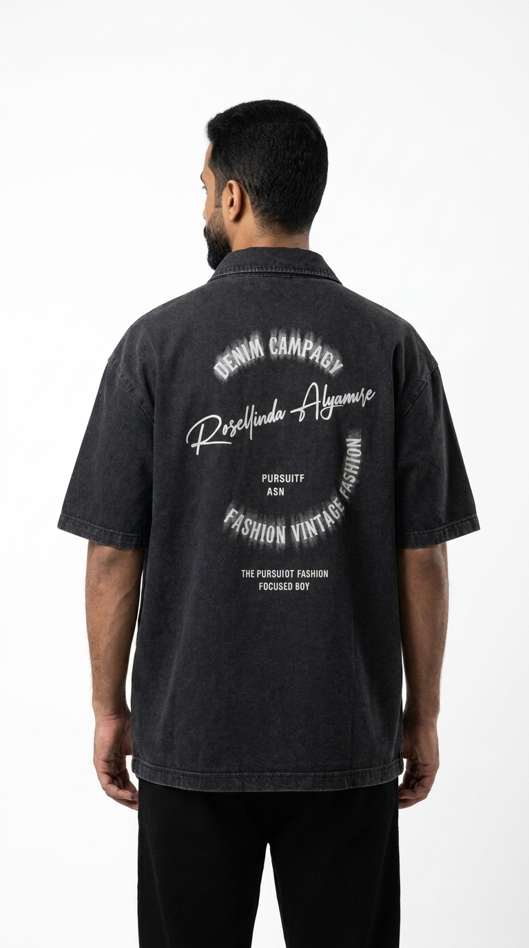 Washed Polo T shirt