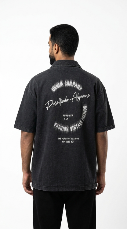 Washed Polo T shirt