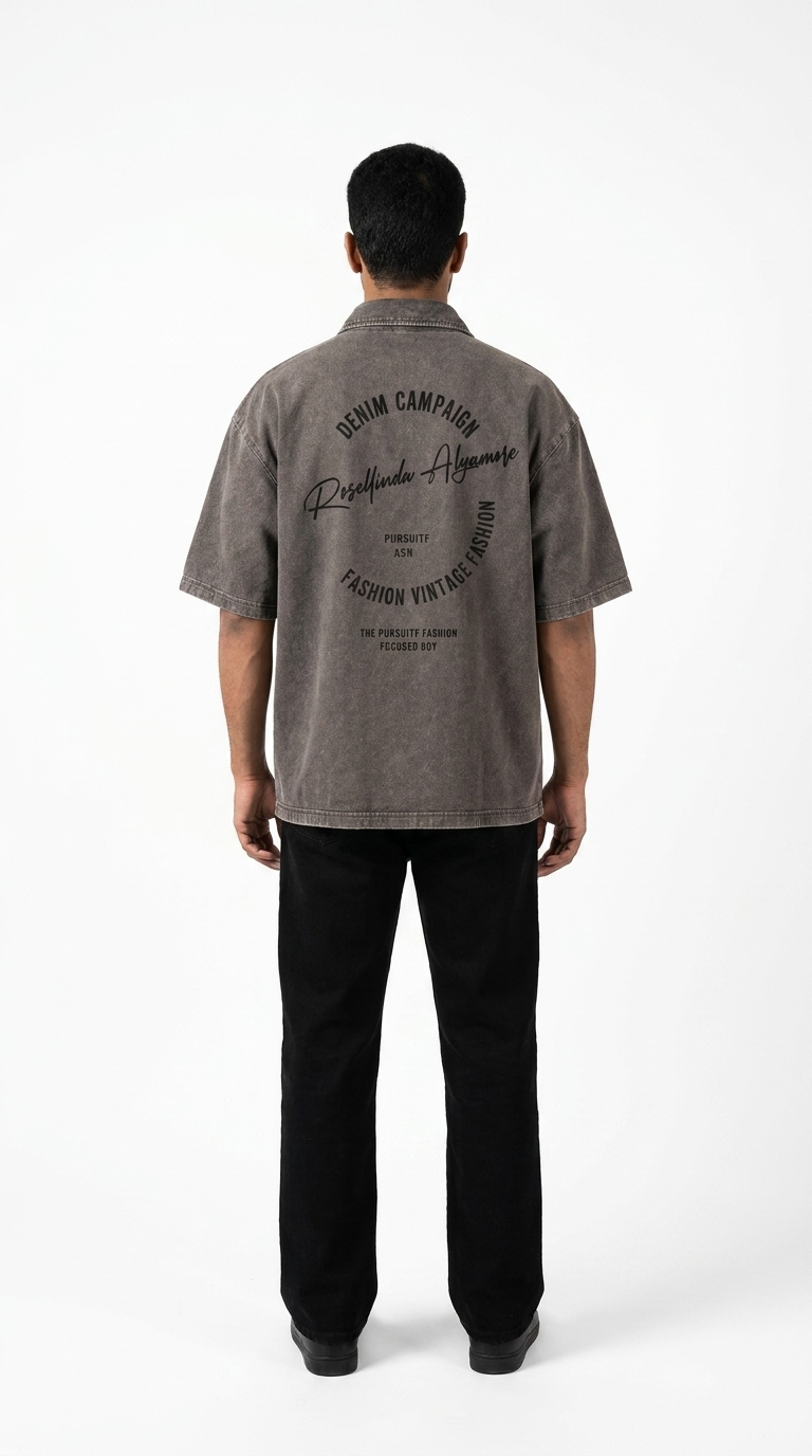 Washed Polo T shirt